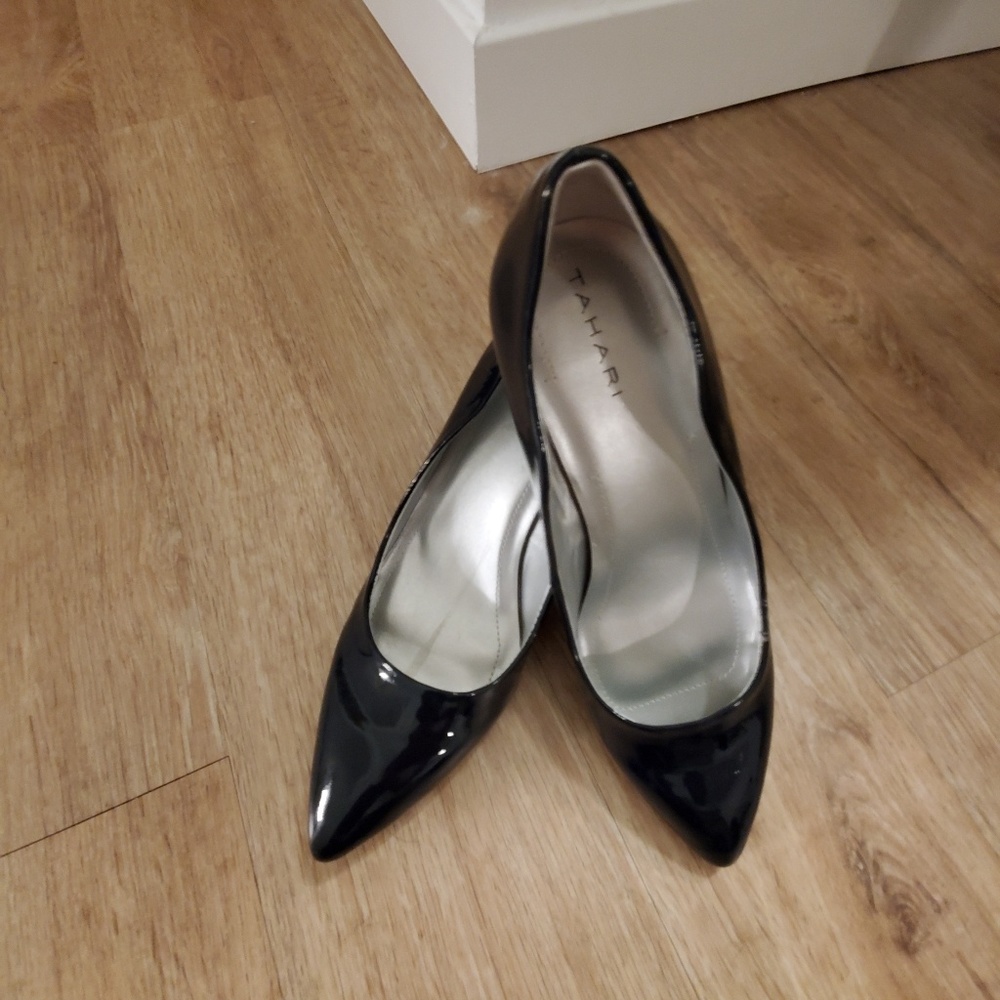 New Tahari lether dark blue heel - Picture 2 of 7
